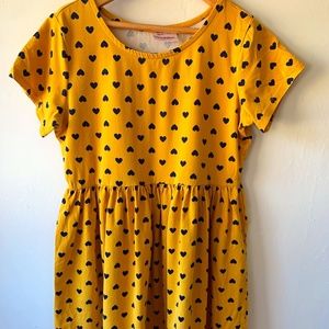 Hanna Andersson heart dress sz 10